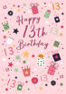 Picture of HAPPY 13TH BIRTHDAY CARD